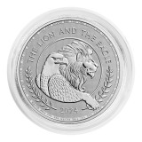 Royal Mint - The Lion and The Eagle 2024 - 1OZ .999 Argint Bullion 2 Pounds