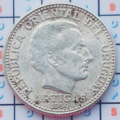 Uruguay 20 centesimos 1954 argint - km 36 - A031