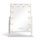 Oglinda pentru make-up cu iluminare 12 LED-uri Livoo DOS182, 36 x 47 cm