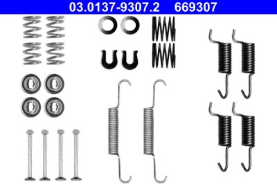 ATE 03.0137-9307.2 set accesorii, saboti frana parcare foto