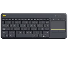 TASTATURA LOGITECH wireless, cu touchpad, black, &quot;K400 Plus&quot; 45500377 &quot;920-007145&quot; (timbru verde 0.8 lei)