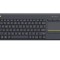 TASTATURA LOGITECH wireless, cu touchpad, black, &quot;K400 Plus&quot; 45500377 &quot;920-007145&quot; (timbru verde 0.8 lei)
