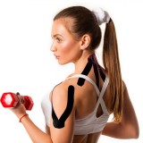 Bandă Kinesiologică Dura-Aid 5cm x 5m Neagră, Elastică, Respirabilă, Fără Latex. Suport &amp; Ameliorare Dureri Musculare