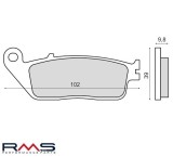 Set placute frana - Honda CB 400-600-1000 - CBR 750 - VT 1100 Shadow - Kymco People - Xciting- Suzuki GSF - GSX 400cc (RMS), Oem