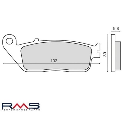 Set placute frana - Honda CB 400-600-1000 - CBR 750 - VT 1100 Shadow - Kymco People - Xciting- Suzuki GSF - GSX 400cc (RMS) foto