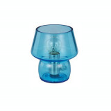 Veioza Zeno Small Azzurro, 1 bec, dulie E14, D:120mm, H:140mm, Azzurro, Ideal Lux