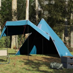 vidaXL Cort de camping tipi pentru 5 persoane, albastru, impermeabil 4009408