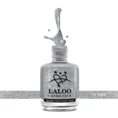 No.096 Silver glitter| Weekly Nail Polish 15ml foto