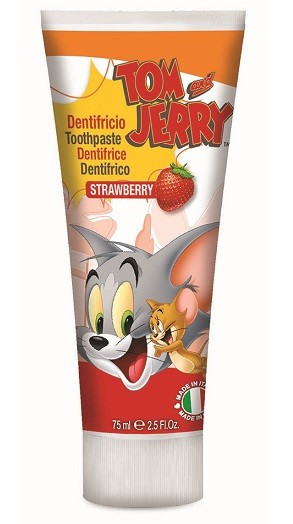 TOM&amp;JERRY PASTA DE DINTI CAPSUNI 75ML