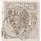 Romania, lot 352 cu 1 timbru fiscal comercial, 1911, oblit.