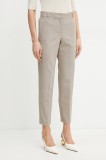MAX&amp;Co. pantaloni din l&acirc;nă culoarea bej, fason tigareta, medium waist, 2516131073200