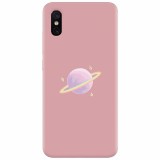 Husa silicon pentru Xiaomi Mi 8 Pro, Saturn On Pink