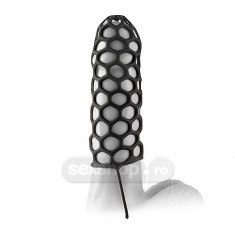 Mansoane pentru penis - Fantasy X-Tensions Razboinic Extensie din Silicon - culoare Neagra foto