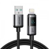 Cablu Date si Incarcare USB-A - Lightning Joyroom S-A16 Pro Prism Display, 12W, 1.2m, Negru, Apple
