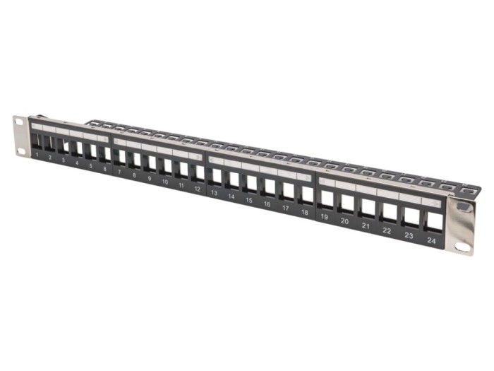 Patch panel Keystone ecranat 24 porturi
