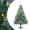 vidaXL Brad de Crăciun artificial cu 150 LED Verde 150 cm PVC și Oțel 3396703