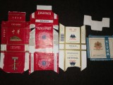 Cumpara ieftin LOT 10 PACHET TIGARI VECHI / AMBALAJ /AMBALAJE + STANIOL