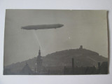 Cumpara ieftin Rara! Carte postala foto originala necirculata Zeppelin deasupra Sibiului 1929, Printata
