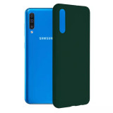 Cumpara ieftin Husa Samsung Galaxy A50 Silicon Verde Slim Mat cu Microfibra SoftEdge