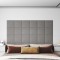 vidaXL Panouri de perete 12 buc. gri deschis 30x30 cm textil 1,08 m&sup2; 343789