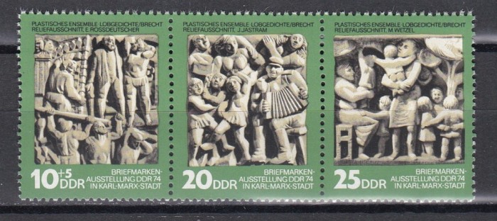 Germania RDG 1974 - Expoziția națională de timbre DDR &#039;74 - Karl-Marx-Stadt, MNH