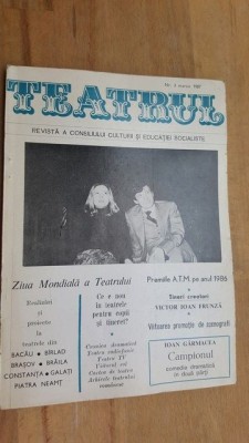 Revista Teatrul Nr 3 Martie 1987 foto