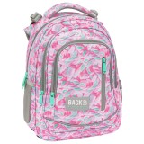 Ghiozdan pentru fetite, Backup, Impermeabil, bezele colorate, cu 3 compartimente, PLB5R23, 39x27x20cm