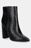 Answear Lab botine femei, culoarea negru, cu toc drept