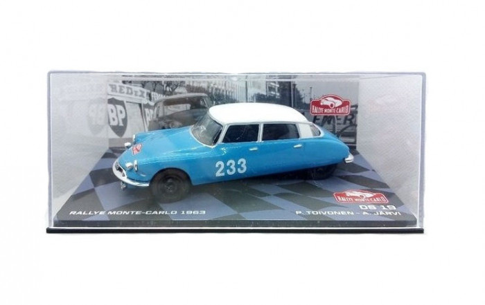 Macheta auto Citroen DS 19 1963 #72, 1:43 Eaglemoss - Colectia Raliul Monte