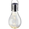 Lampa Solara LED Country Side, IP44, 8h Autonomie, Gri, Lumina Calda 2700K, 17cm, 7.5cm, Decor Gradina, Ghirlande Luminoase
