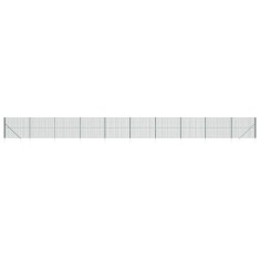 Gard plasa de sarma cu tarusi de fixare, verde, 2x25 m