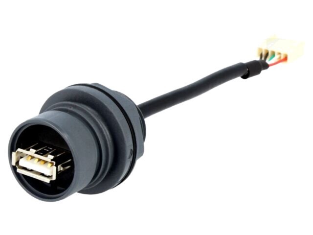 Adaptor Baionetă Exterioară Push-Pull 1A USB 2.0 BULGIN IP68 IP69K