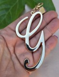 CHARM PENTRU POSETA DIN METAL USOR CU LITERA G SUPRADIMENSIONATA