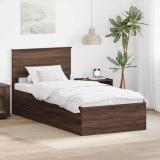 Cumpara ieftin Cadru de pat Stejar inchis 75 x 190 cm Lemn prelucrat