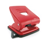 Cumpara ieftin Perforator hartie 2 perforatii 30 coli metal Rapesco Perforator metalic Rapesco 827M 30 coli rosu