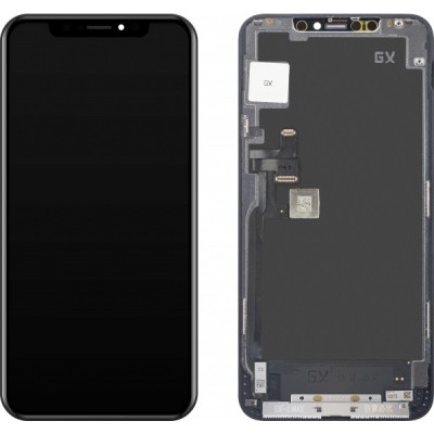 Display cu Touchscreen GX pentru Apple iPhone 11 Pro Max, cu Rama, Versiune OLED, Negru foto