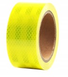 Cumpara ieftin Banda Reflectorizanta Autoadeziva Verde Fluorescent, 10 m x 5 cm, Reflectie Puternica, Rezistenta la Intemperii, pentru Marcaj, Semnalizare si Siguran