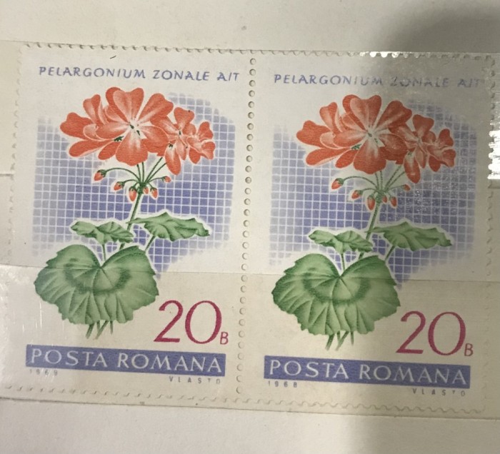 (F) Timbre Serii Romania Floraq bloc 2 Nestampilate