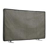Husa de in Kwmobile pentru televizor de 75 inch, Gri, Textil, KWM000017SY003C