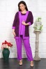 Compleu Elegant din 3 piese Serena Fucsia - 60Marimea, Yves