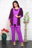 Cumpara ieftin Compleu Elegant din 3 piese Serena Fucsia - 60Marimea, Yves