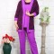 Compleu Elegant din 3 piese Serena Fucsia - 60Marimea