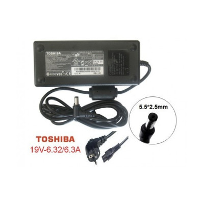 Alimentator Laptop - TOSHIBA SATELLITE P755 - 10D , 19V , 6.32A , 120W , Dimensiune mufa 5,50x2,50x12,00mm foto