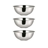 Set bol inox, FOXMAG24, cu 3 piese, diametru 30 cm