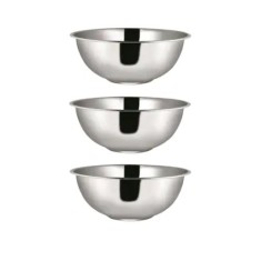 Set bol inox, FOXMAG24, cu 3 piese, diametru 30 cm