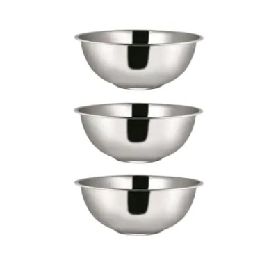 Set bol inox, FOXMAG24, cu 3 piese, diametru 30 cm foto
