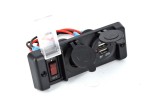 Panou intrerupator cu mufa bricheta si USB 12V