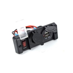 Panou intrerupator cu mufa bricheta si USB 12V