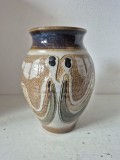 Vază Unicat din Gresie Ceramică de Atelier &ndash; Semnată, 18 cm