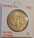 34 United States, Statele Unite, America, 50 cents 1965, 1/2 Dollar, KM#202a,, America de Nord